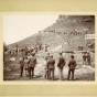 photograph depicting a group constructing a path up Barn Bluff