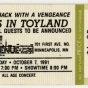 Unused Babes in Toyland ticket