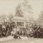 Second Minnesota Volunteer Infantry veterans at dedication of monument to Second Minnesota, Snodgrass Ridge, Chickamauga, Georgia.