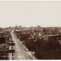 Black and white photograph looking north along Wabasha, the Flats, 1904.
