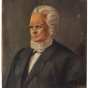 Oil on canvas color painting of Rev. Alfred Brunson c.1830.
