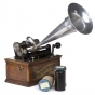 Color photograph of Columbia Graphophone used by Frances Densmore to record American Indian music, c. 1897. 