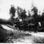 Black and white photograph of Leonidas Merritt on the Vermillion Trail, 1892.