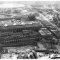 Black and white aerial photograph of the Crex Carpet Company, c.1928.