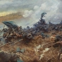 Painting depicting the charge of Minnesotans at the Battle of Nashville