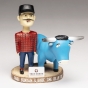 Paul Bunyan and Babe the Blue Ox bobble head figures