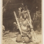 Black and white photograph of Ho-Chunk leader, Winneshiek II, likely at Fort Snelling, 1863