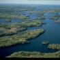 Overhead view of Voyageurs National Park