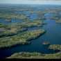 Overhead view of Voyageurs National Park