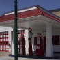 Photograph of a 1925 Mobile gas station in Carver Minnesota