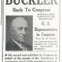 Pamphlet promoting Richard Thompson Buckler, a Farm Bureau member, for re-election to the U.S. House of Representatives.