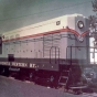 Color image of a  Minnesota Western diesel locomotive #51, a Fairbanks-Morse H10-44.