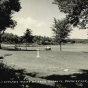 Postcard depicting the assembly grounds of the Farmers’ Bureau camp at Lake Koronis near Paynesville, Minnesota, ca. 1950s.