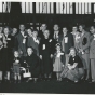 International Institute Committee welcoming refugees in New York Harbor, 1952