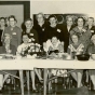 Black and white photograph of dDistrict Farm Bureau Women’s Workshop during Red River Valley Winter Shows, 1959. 