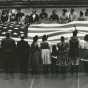 American flag presentation at the 1964 Festival of Nations