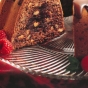 Color image of a Tunnel of Fudge Cake, Second Prize Winning Recipe, 1966. 