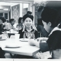 Hmong students at a party, 1976