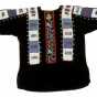 Ojibwe black velvet dance shirt was probably made for Kay-zhe-baush-kung (Otto Bismark) of Walker, Minnesota. Purchased by Neal Barnard at the Leech Lake Reservation ca.1920.