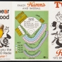 Photograph of a Minnesota Twins schedule advertising Hamm’s Beer