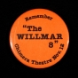 Color image of "Remember 'The WILLMAR 8' Chimera Theatre Nov. 12" button, 1980.