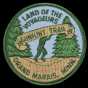 Grand Marais and Gunflint Trail promotional patch, ca. 1986.