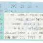 Color image of a Ticket stub for the Paul McCartney World Tour concert at the Hubert H. Humphrey Metrodome, 1993.