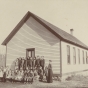 Hannah Jensen with her students