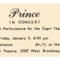 Ticket to first Prince concert