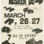 Handbill for Hüsker Dü and Wilma and the Wilbers concert