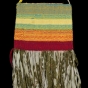 Photograph of a twined bag made by a Somali weaver and elder.