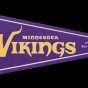Color image of a Felt Minnesota Vikings pennant commemorating the team's final season at the Hubert H. Humphrey Metrodome, distributed at the final football game at the Dome on December 29, 2013.