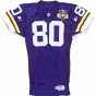 Color image of the home jersey worn by Minnesota Vikings wide receiver Cris Carter in 1995.