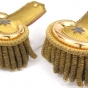 Color image of United States Army officer's epaulettes worn by Brigadier General Henry H. Sibley, 1863.