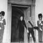 Eugenie Anderson leaving Christiansborg Palace with Lord Chamberlain after presenting credentials to King Frederick IX