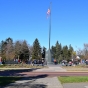 Flag pole on Victory Memorial Drive