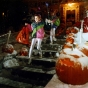 Color image of children trick-or-treating during the Halloween Blizzard, 1991. Photograph by Brian Peterson, Minneapolis Star Tribune.