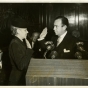 Anna Arnold Hedgeman being sworn in to Robert F. Wagner, Jr.'s mayoral cabinet, 1954. Wagner was the mayor of New York City from 1954 until 1965.