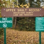 Upper Sault access sign