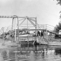 steamboat in a Lock between the Pelican River and Lake Sallie