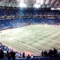 Color image of the last Minnesota Twins game at the Hubert H. Humphrey Metrodome, 2009. 