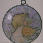 Hand-painted pendant art original