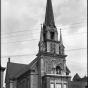 Black and white photograph of Our Lady of Lourdes Church, 27 Prince Street, Minneapolis, 1936. Photograph by A. F. Raymond.