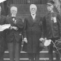 L to R: W. H. Adams, Adam Marty, Reverend W.C. Rice(?), C.P. Fix