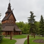 Color image of the Hopperstad Stave Church Replica, 2011. Photograph by Flickr user Steve Borsch. 