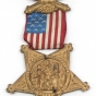 Color image of a Grand Army of the Republic medal owned by Josias R. King. 