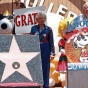 Charles M. Schulz receiving his star on the Hollywood Walk of Fame