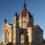 Color image of the of St. Paul Cathedral from John Ireland Blvd. Photograph by Wikimedia Commons user McGhiever, 2012.