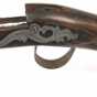 Color image of a musket stock used by the North West Fur Company. Made between 1790 and 1800.