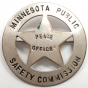 Color image of Minnesota Commission of Public Safety "Peace Officer" badge. 